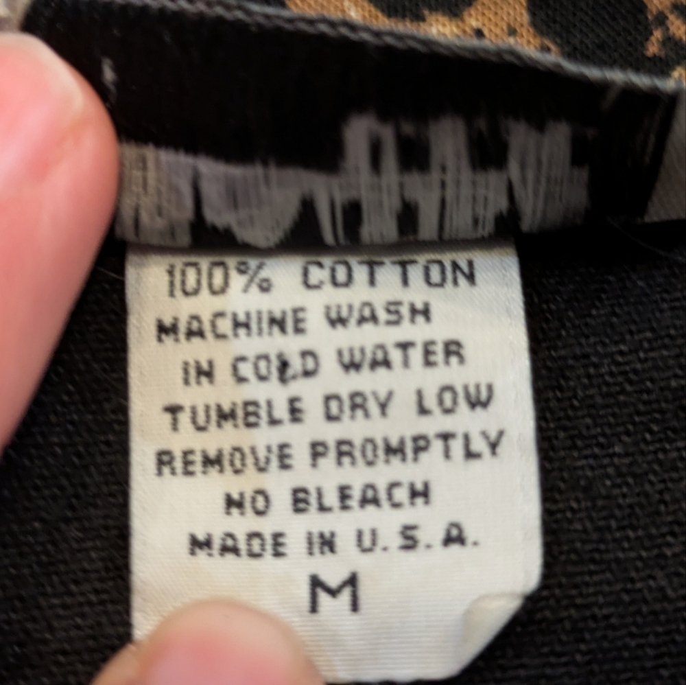 Vintage Peaces USA Leopard Print Denim Vest 90s Western Crochet Y2K Sz M - Picture 11 of 14